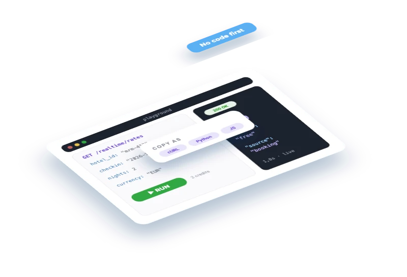 Run your first real-time call from the playground